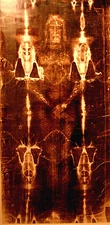 Shroud of Turin 24x49 Printed on Art Canvas Fabric Stunning!