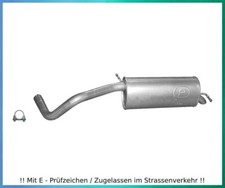 Endschalldämpfer für Seat Ibiza IV 1.6 Fließheck Auspuff Endtopf Schelle