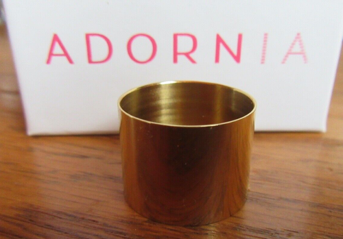 Banda de cigarros de acero inoxidable chapada en oro Adornia nueva en caja ¡realmente linda! - Imagen 3 de 4