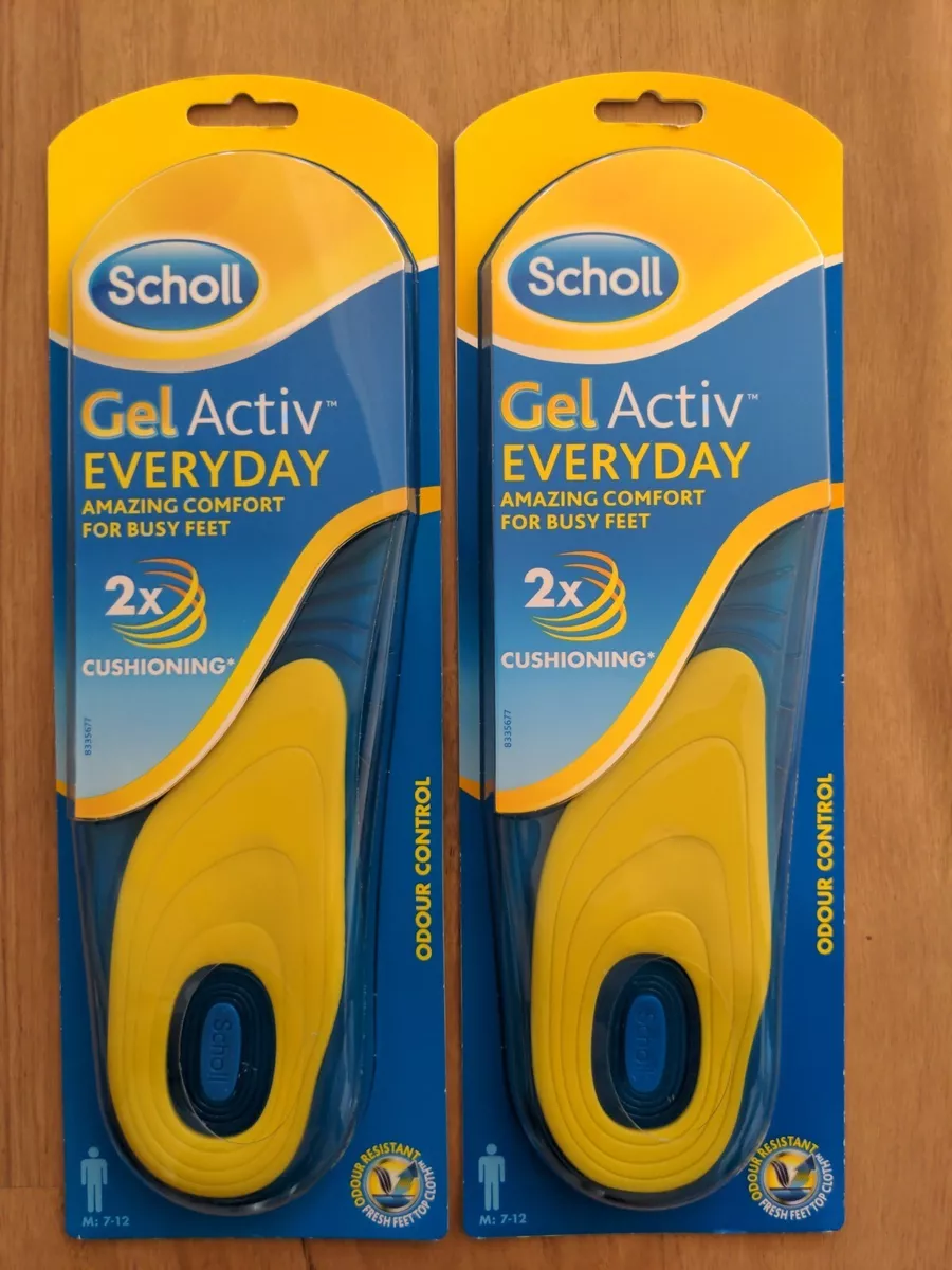 2x SCHOLL Gel Active Everyday 2x Cushioning Comfort for Busy Feet