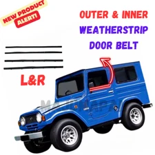 DAIHATSU TAFT WILDCAT SCAT F50 WEATHERSTRIP FRONT DOOR BELTLINE SEAL PAIR