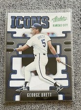2021 Panini Absolute Icons GREEN FOIL George Brett #I-14 Kansas City Royals