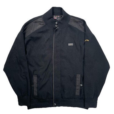 Paul & Shark Yachting Herren Bomberjacke schwarz gerippt leicht Größe L