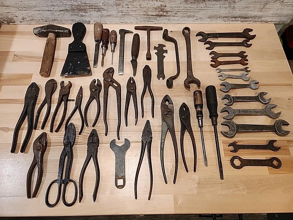 Lote de herramientas diversas antiguas y vintage 👀 VER FOTOS Foto 2 de 4
