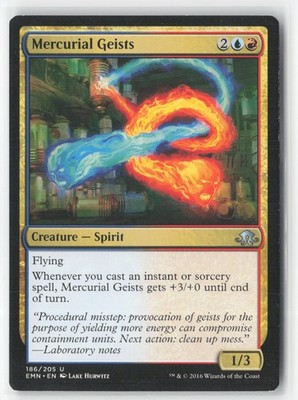 Mercurial Geists 186 Uncommon Eldritch Moon Magic: The Gathering Near Mint
