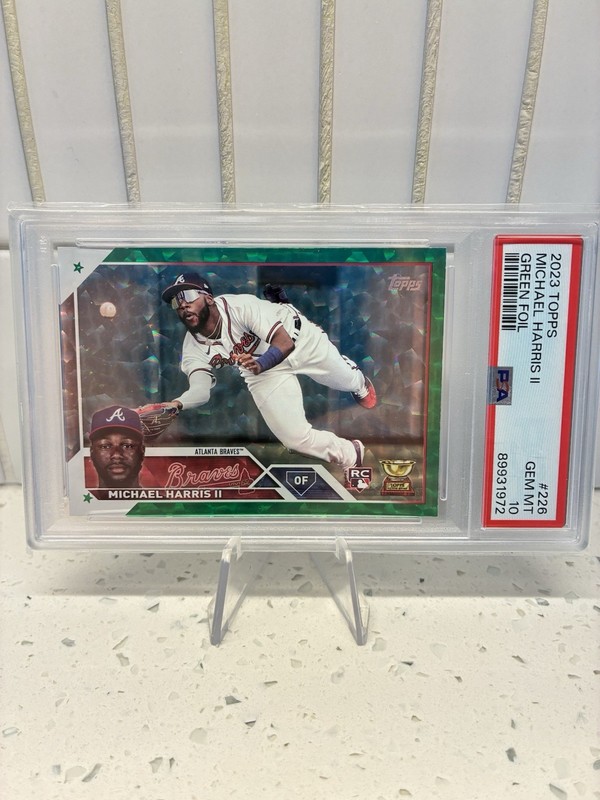 2023 Topps Michael Harris II Green Foil RC /499 PSA 10