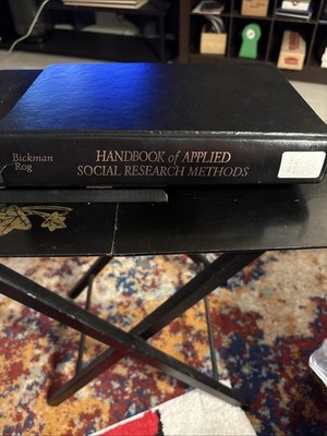 Handbook of Applied Social Research Methods by Debra J. ROG (1997, HC) VG, NO DC
