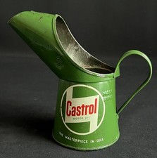 CASTROL MOTOR OIL ½ PINT POURER MEASURING TIN JUG GARAGE FORECOURT DISPLAY CAN