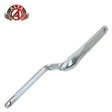 ALTA One Piece Bicycle Crank 175mm Chrome GT Style 1/2" Pedal 24TPI Steel Bike.