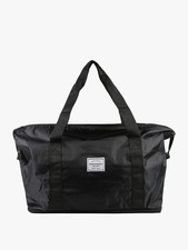 Borsone Da Viaggio Uomo 65L Impermeabile - Nylon 1000D, Con Scomparto Scarpe, Borra Palestra E Weekender, Colore Nero