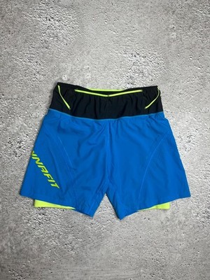 Dynafit Performance Trail Running Shorts Blue Black Neon EU 50 US M 34