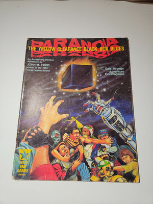 Paranoia RPG Module The Yellow Clearance Black Box Blues used