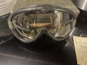 Omnitech Inc. Military Wind Dust Goggles with Box and Instructions