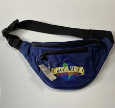 Vintage Universal Studios Hollywood Fanny Pack Bag 3 Compartments 
