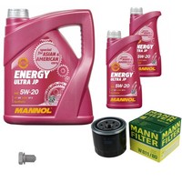 Mann Inspektionspaket 7L Mannol Energy Ultra JP 5W-20 FüR Hyundai Sonata V 2.4