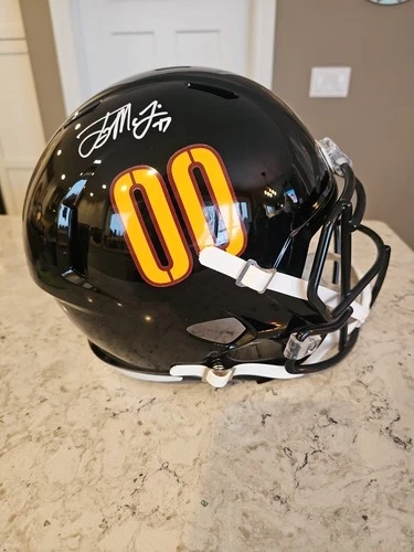 Washington Redskins Full Size Replica Terry McLaurin Autographed Helmet Beckett
