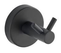 Wandhaken Duo, Bosio Black, E/S, Matt