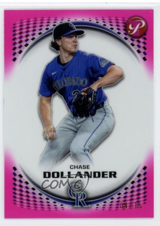 2026 Topps Pristine Pink Refractor /15 Chase Dollander #146 1m6p