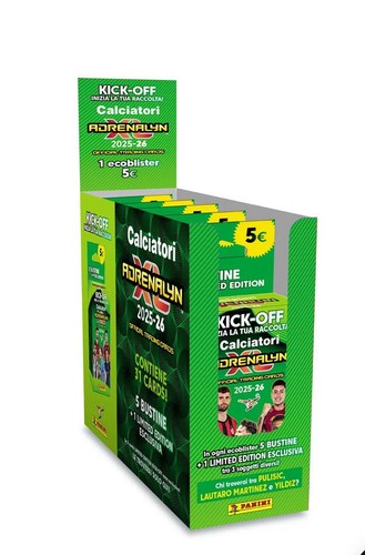 Calciatori Adrenalyn XL 2025-26 Kick-Off Pack da 5 Ecoblister + Guida Ufficiale - Imagen 2 de 5