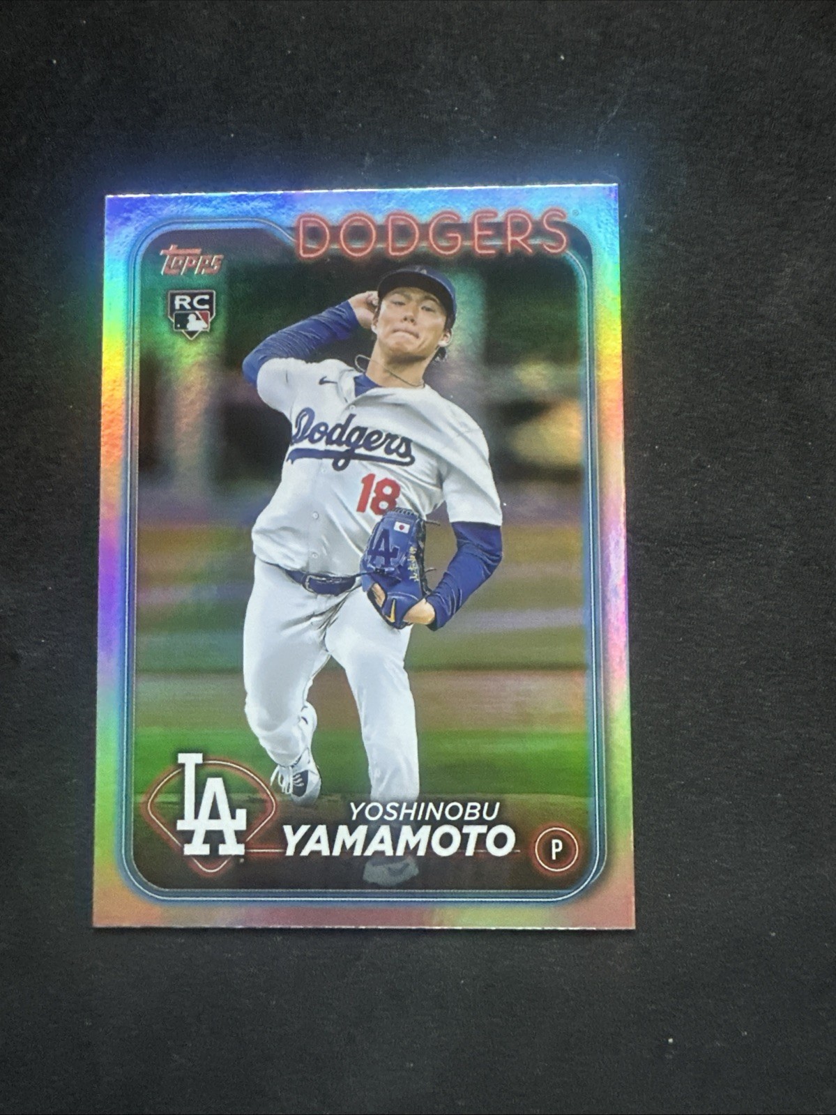2024 Topps Series 2 - Yoshinobu Yamamoto #553 Rainbow Foil (RC)