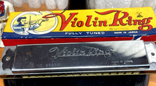 Vintage  Violin King Fully Tuned "Harmonica" w/Original Box  Japan  559330