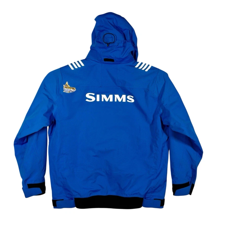 Simms Blue Anorak Parka Fishing Wading Jacket Mens XL/XXL See Measurements - Image 3 of 4