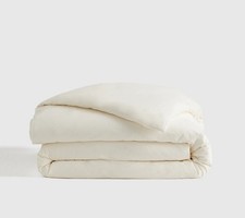 NWT Quince 100 Organic Brushed Cotton Ivory Duvet Cover Full/ Queen 146 