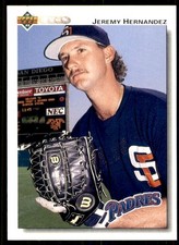 1992 Upper Deck Jeremy Hernandez RC San Diego Padres #42