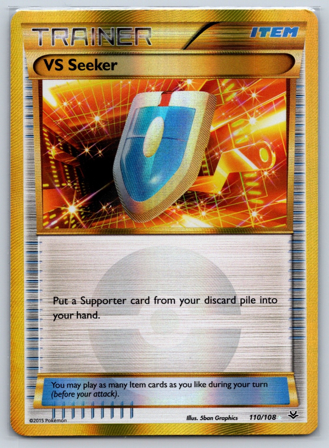 VS Seeker Secret Rare XY - Roaring Skies 110/108 NM