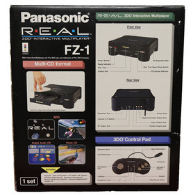 Panasonic FZ-1 REAL 3DO Console - Black 🌟 [Console, Controller, Box] TESTED ✅
