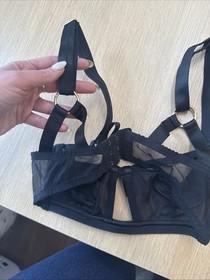 Bordelle Mari Longline Bodice Black Gold Hardware  SS Xx1387