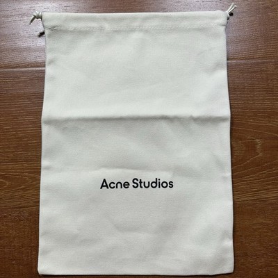 Acne Studios Dust Bag 14''x10'' Off White Drawstring Cover Protector Storage Gift