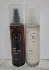 2 Pcs Set Bath Body Works Milk Rich Espresso Perfume Mist Spray 2x Lot New