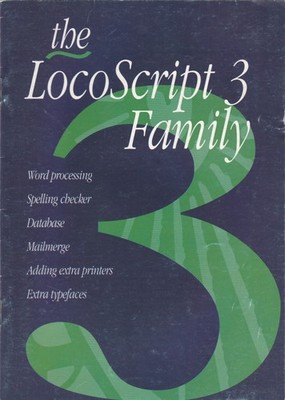the LocoScript 3 Family Vintage Software Suite - Textverarbeitung, Datenbank