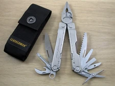 Leatherman Knifeless REBAR Multi-Tool (No Knife), Scissors,  w/Sheath –Excellent