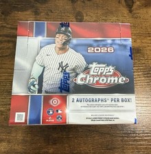 2026 Topps Chrome Baseball Jumbo Box Sealed