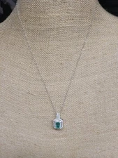 DJoy Premium Kagem Zambian Emerald Moissanite 1.50 ctw Imperial Radiance Pendant
