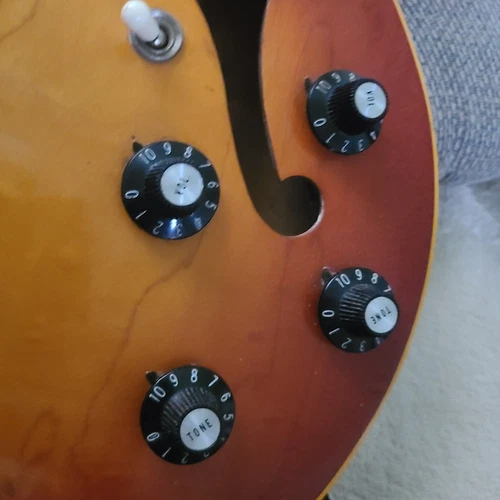Gibson Vintage 60's/ 70s,  4 "Witch Hat" Knobs, Full Set, Parts Project
