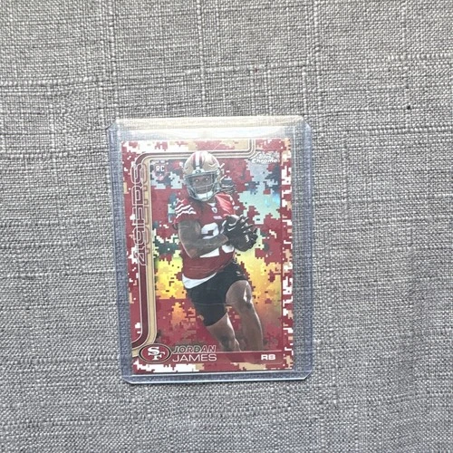 2025 Topps Chrome - Rookies Jordan James #329 Camo Variation (RC)
