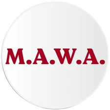 MAWA - 3 Pack Circle Stickers 3 Inch - Make America Wealthy Again Tariffs
