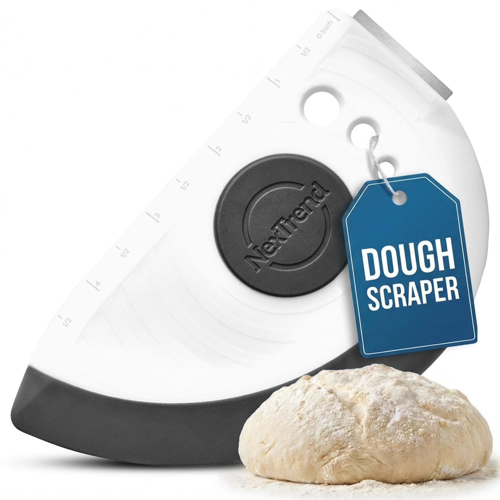 5-in-1 Dough Scraper & Flexible Bowl Scraper by , Bread Scraper with Stainles...
Opens in a new wind