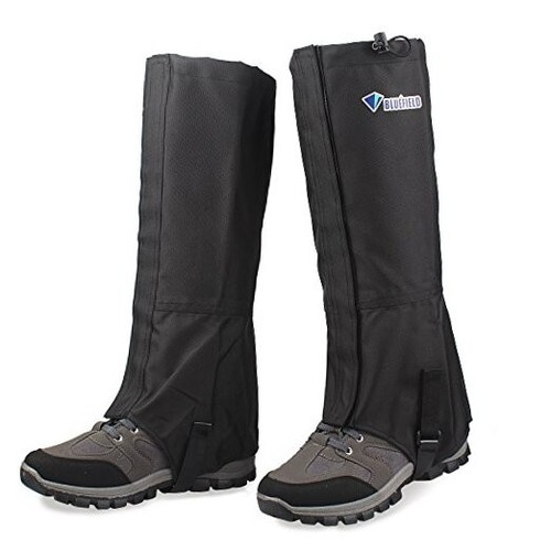 Leg Gaiters Hiking Snow Boot Gaiter Outdoor Waterproof Gaiters Medium Black