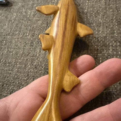 "Cabeza de pez perro mango de grifo de tiburón de madera raro barra mango de grifo de cerveza 11"" Craft Ale" - Imagen 6 de 6