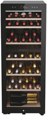 Haier Wine Bank 50 Serie 7 HWS77GDAU1 Weinkühschrank, Schwarz