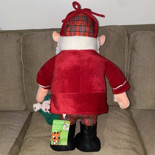 Vintage 1990er Weihnachtsmann Plüsch mit Etikett 24 Zoll Rudolph Island of Misfit Spielzeug CVS Stuffins - Bild 3 von 4