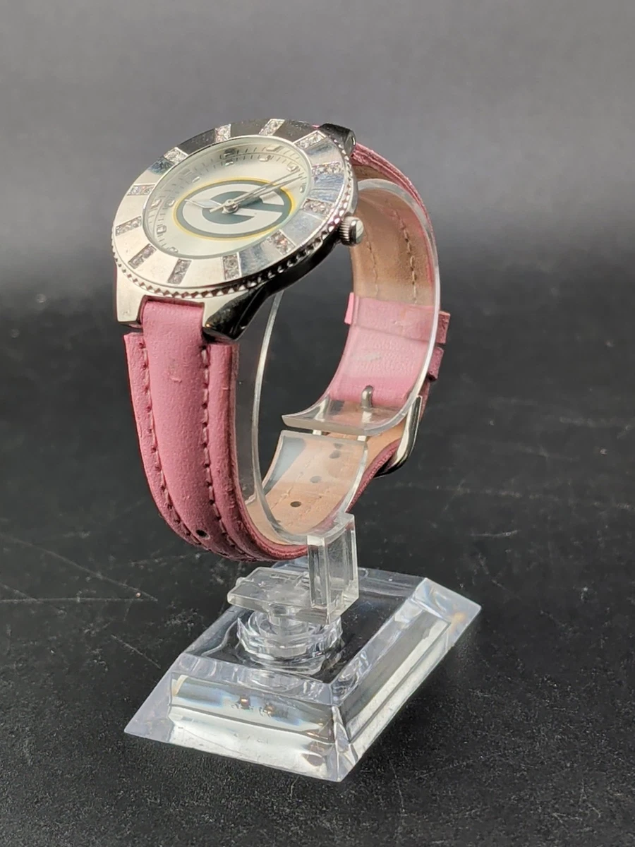 DALLAS COWBOYS PINK BAND WATCH GAMETIME LADIES 38mm NEW BATTERY DALLAS COWBOYS WATCH GAMETIME - LADIES main image 3