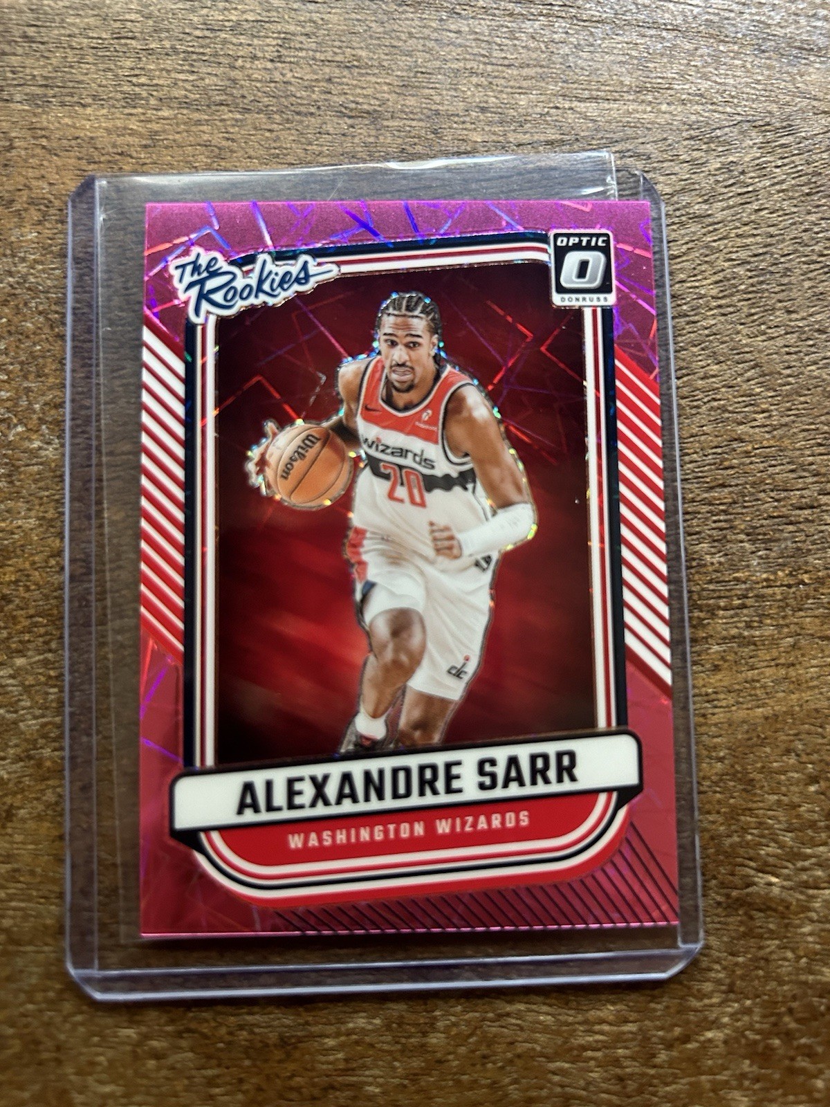 2024-25 Donruss Optic ALEXANDRE SARR The Rookies Pink Velocity RC /79 Wizards