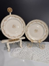 World War II Era Pair โ Homer Laughlin Eggshell Georgian Plates, Made in USA 43