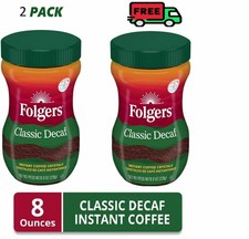 Folgers Classic Decaf Instant Coffee, 8-Ounce Jar (About this itemPACK OF 2) 11.52 per pound