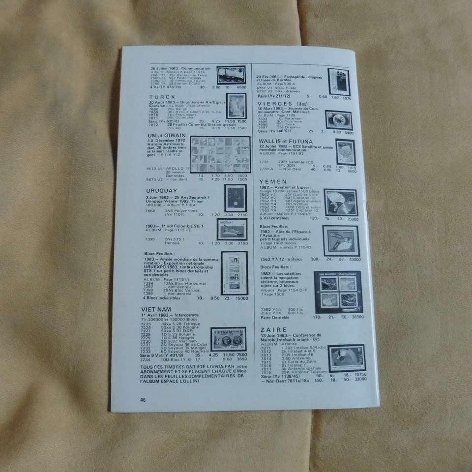 Revue de l'ESPACE -  LOLLINI  n° 3 - 1981/82  - tbe - - Photo 3/3